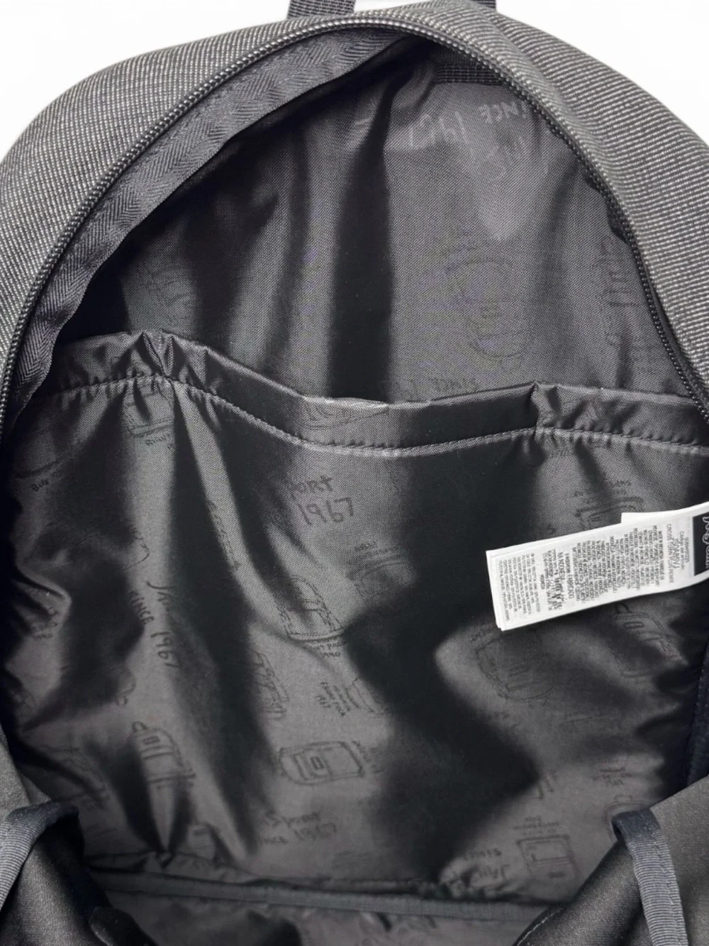 JanSport Cross Town Plus Backpack NWT Dark Gray Black 15” Laptop Sleeve